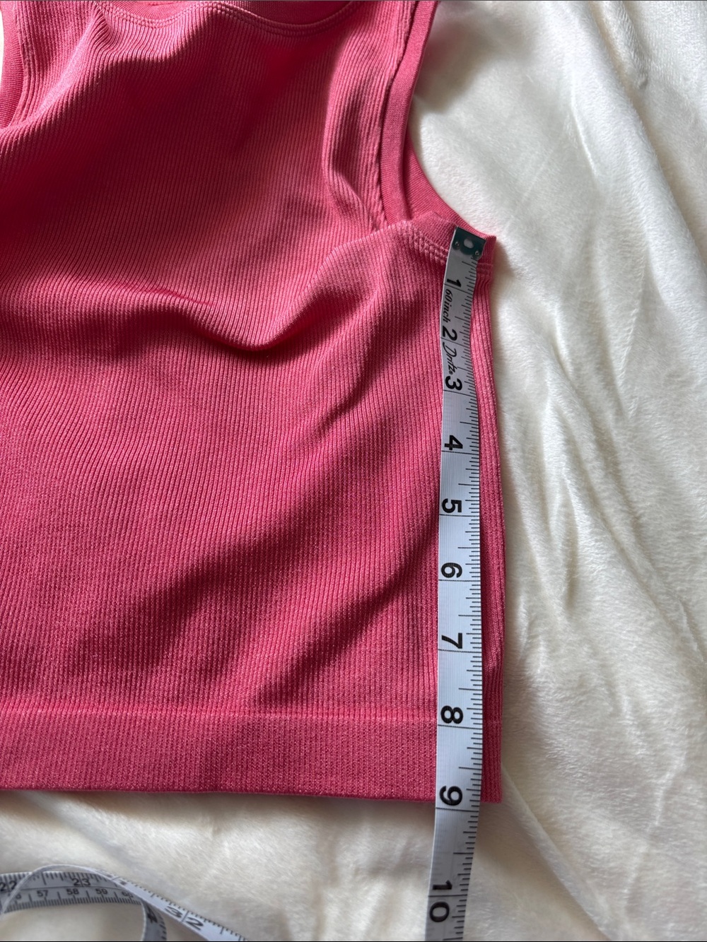 Express Coral pink Ribbed Tank - Picture 8 of 11